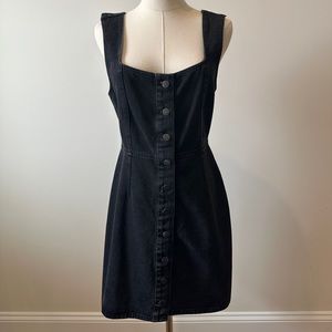 Urban Outfitters Black Denim Dress